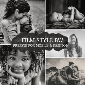 Film Style Black & White Lightroom Presets - ShopJeanPhotography.com